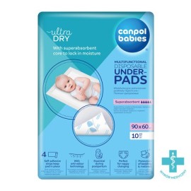 ..CANPOL 78/002 Wielofunkcyjne jednorazowe podkłady higieniczne 90x60 10szt z naklejką