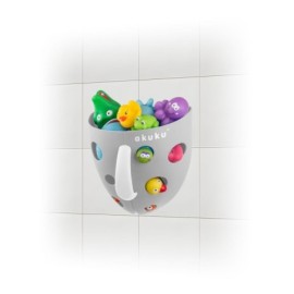 AKUKU A0346 Pojemnik na zabawki kąpielowe szary