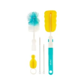 AKUKU A0410 Zestaw szczotek do mycia smoczków i butelek niebieski