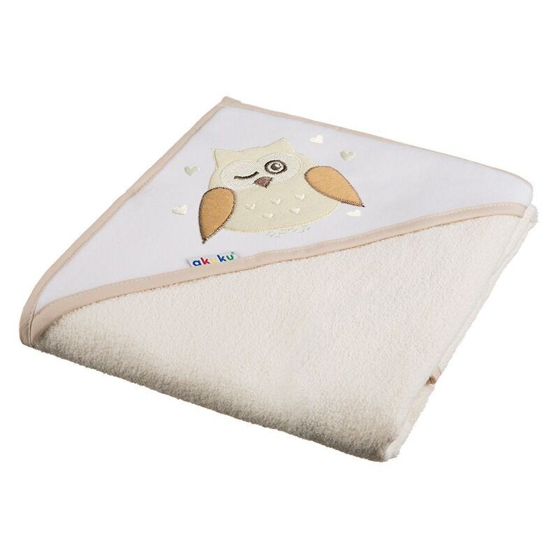 AKUKU A1241 Okrycie kąpielowe 100x100 cm 100% bawełna ecru