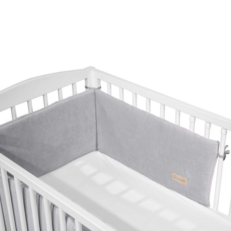 ALBERO MIO Ochraniacz do łóżeczka Cotton color CC3 popiel