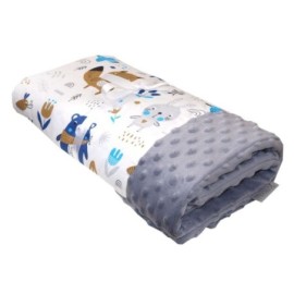 AMY 81974 Poduszka M.MIŚ SZALIK 40X30 Minky c.szare