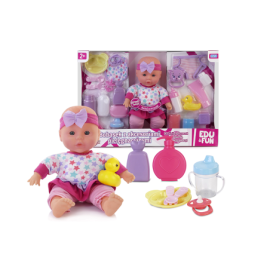 ARTYK 121692 Lalka EDU&FUN Bobasek z akcesoriami pielęgnacyjnymi 32 cm
