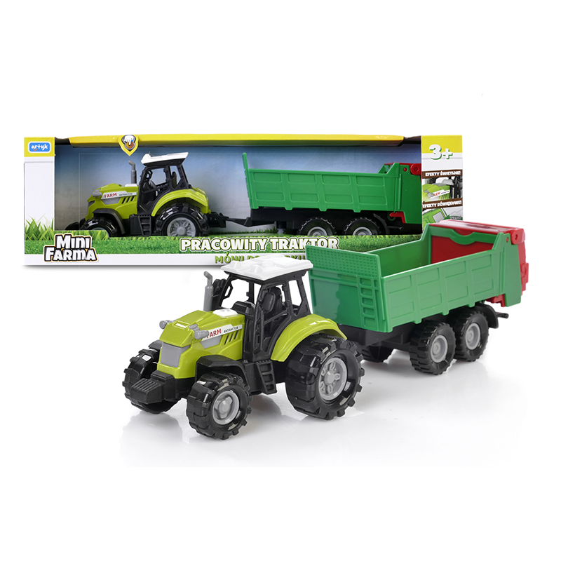 ARTYK 132926 MINI FARMA Traktor z przyczepą