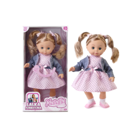 ARTYK 168093 Lalka NATALIA mówi po polsku 39 cm w granatowej kurteczce