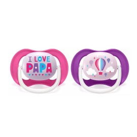 AVENT SCF080/04 Smoczek Ultra Air 6-18M dziewczynka I love papa/balon
