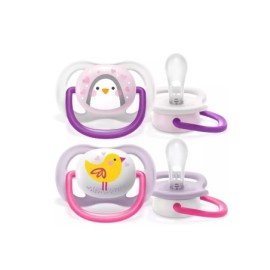 AVENT SCF080/06 Smoczek Ultra Air Animals 0-6M dziewczynka ptaszek/pingwin