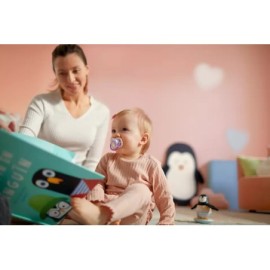 AVENT SCF080/06 Smoczek Ultra Air Animals 0-6M dziewczynka ptaszek/pingwin