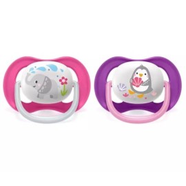 AVENT SCF080/08 Smoczek Ultra Air Animals 6-18M dziewczynka słoń/pingwin