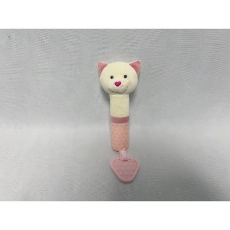 AXIOM 9425 Zabawka z dźwiękiem Miś różowy z serduszkowym noskiem 17 cm