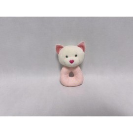 AXIOM 9427 Grzechotka Miś różowy z serduszkowym noskiem 18 cm