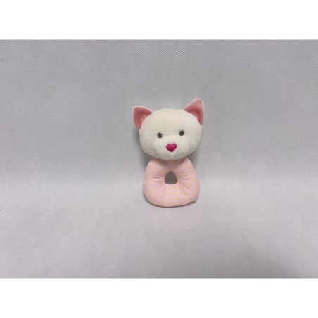 AXIOM 9427 Grzechotka Miś różowy z serduszkowym noskiem 18 cm