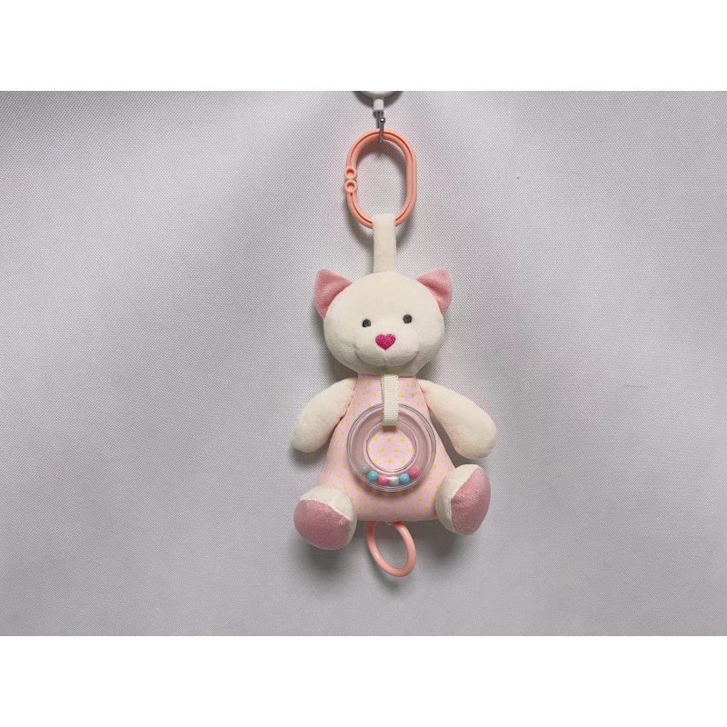 AXIOM 9428 Pozytywka Miś różowy z serduszkowym noskiem 18 cm