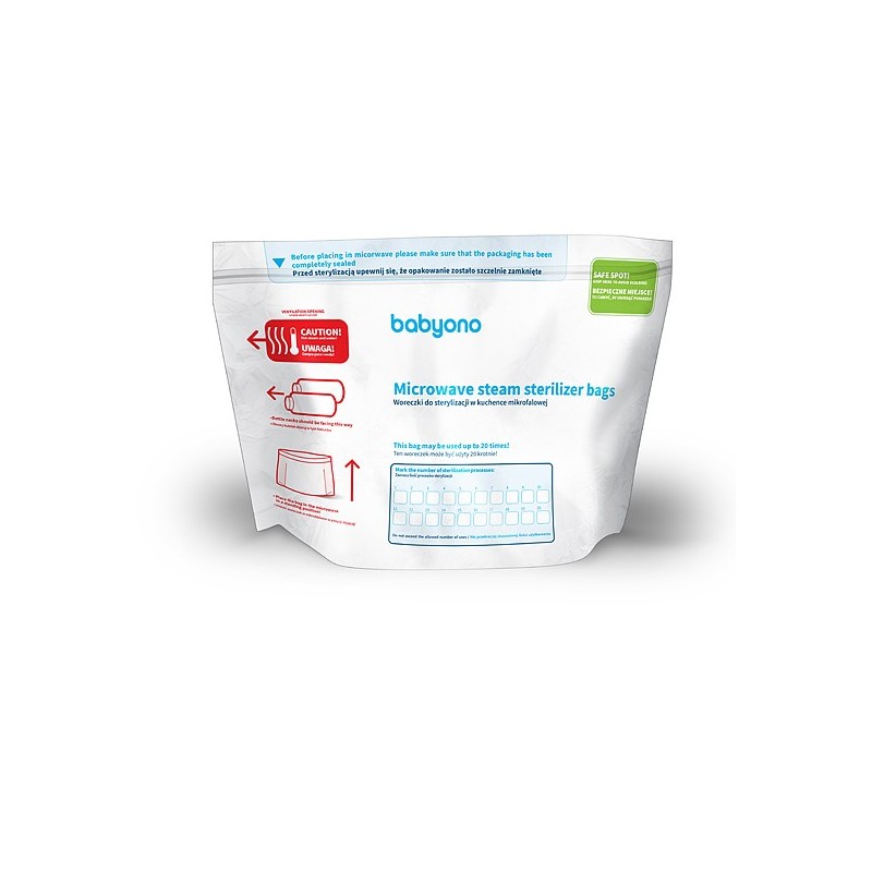 B.O.1038 Woreczki do sterylizacji w mikrofalówce 5 szt. TAKE CARE
