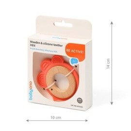 B.O.1075/03 Gryzak drewniany silikonowy HEN