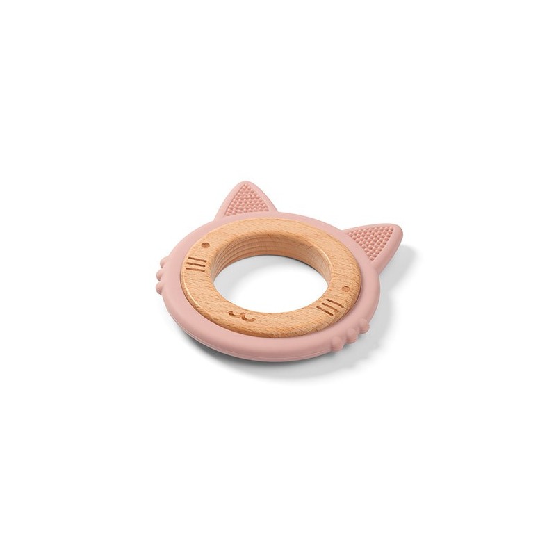 B.O.1076/02 Gryzak drewniany silikonowy KITTEN