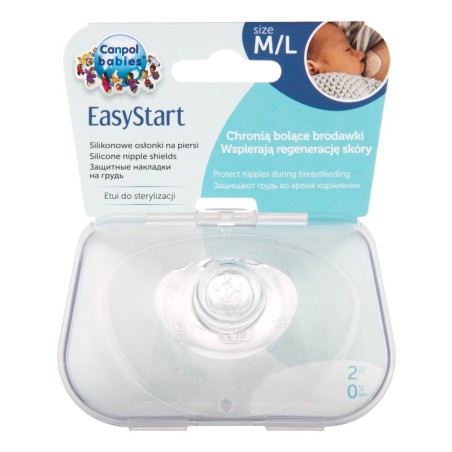 CANPOL 18/603 Osłonki piersi L  EasyStart 2szt - wyrób medyczny