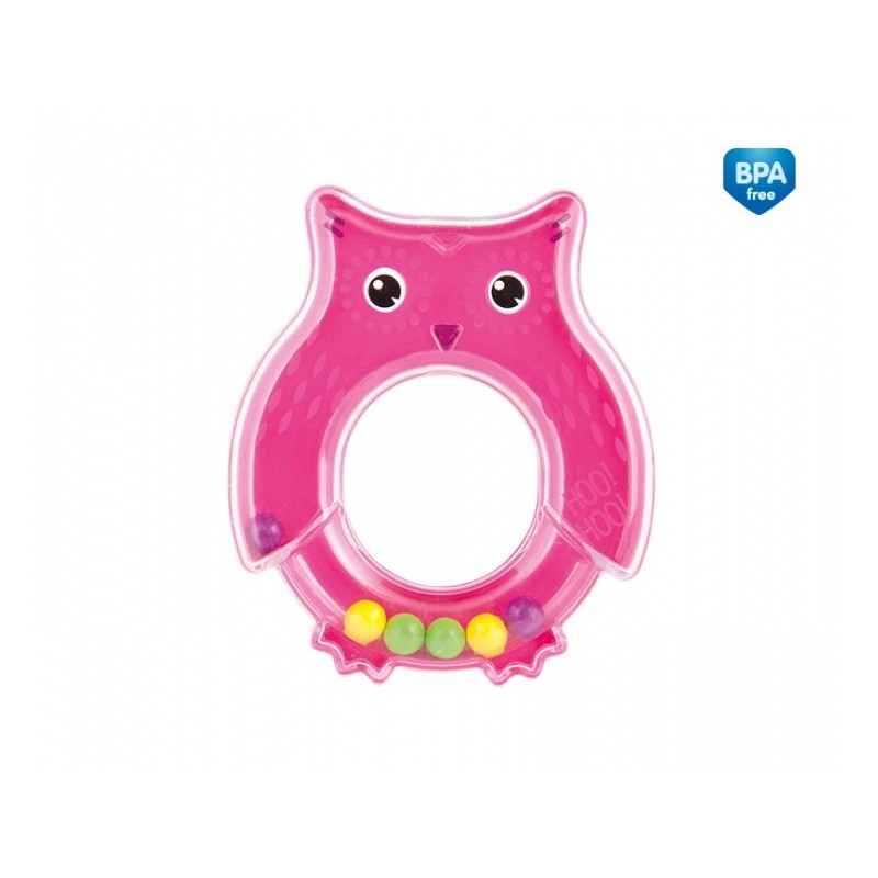 CANPOL 2/187 Grzechotka Sowa różowa