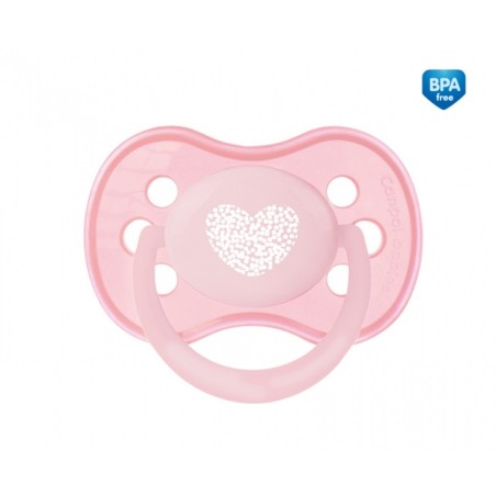 CANPOL 22/418 Smoczek uspokajający silikonowy symetryczny 18+ Pastelove