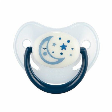 CANPOL 22/500 Smoczek uspokajający silikonowy anatomiczny 0-6m-cy NIGHT DREAMS