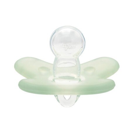 CANPOL 24/002 Smoczek 100% silikonowy 6-12m symetryczny 1szt. zielony