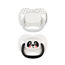 CANPOL 34/927 Smoczek uspokajający silikon 0-6m symetryczny BabiesBoo 2 szt biały