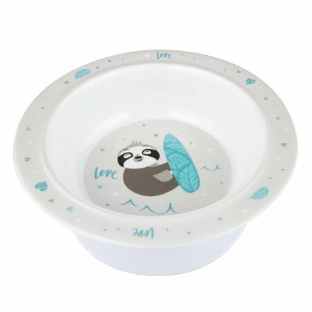 CANPOL 4/519 Melamina miseczka z przyssawką 270ml Exotic Animals szary