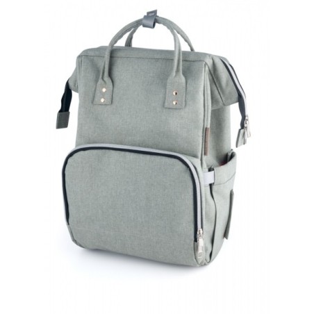 CANPOL 50/103 Plecak dla mamy z funkcją przypięcia do wózka szary