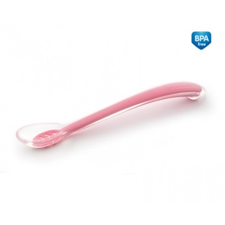 CANPOL 51/010 Silikonowa łyżeczka różowa