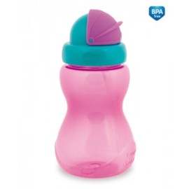 CANPOL 56/109 Bidon sportowy ze składaną rurką mały różowy