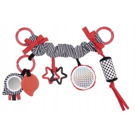 CANPOL 68/071 Zawieszka do wózka /fotelika SENSORY TOYS czerwona
