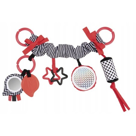 CANPOL 68/071 Zawieszka do wózka /fotelika SENSORY TOYS czerwona