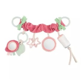 CANPOL 68/072 Zawieszka do wózka/fotelika PASTEL FRIENDS różowa