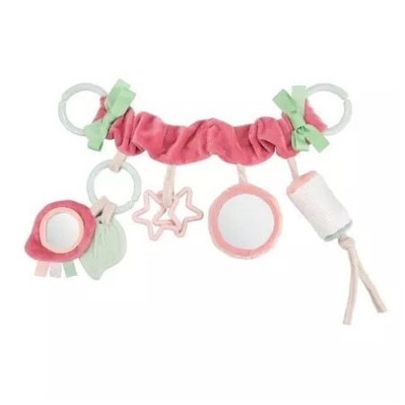 CANPOL 68/072 Zawieszka do wózka/fotelika PASTEL FRIENDS różowa