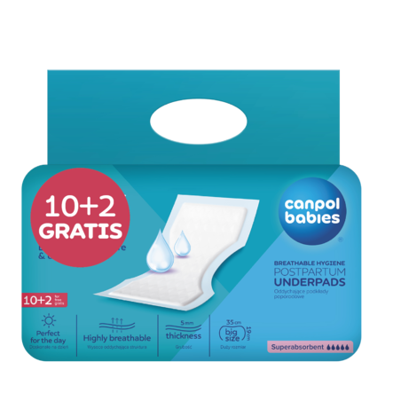 CANPOL 73/003 (opak.12szt.) Oddychające podkłady poporodowe