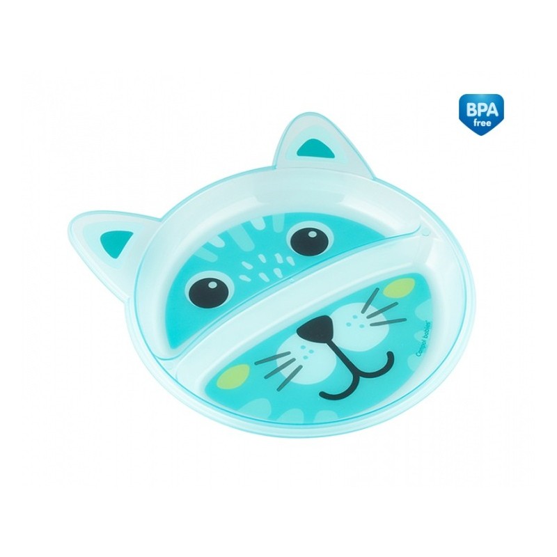 CANPOL 74/005 Talerz z podziałką Zwierzątka