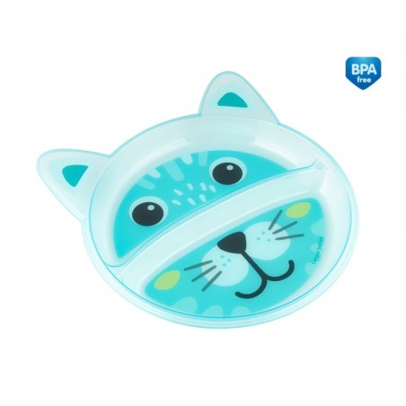 CANPOL 74/005 Talerz z podziałką Zwierzątka