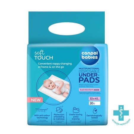 CANPOL 78/009 Wielofunkcyjne podkłady higieniczne 33x45 cm