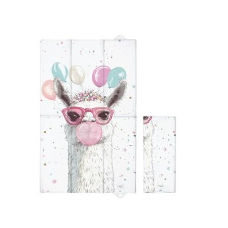 CEBA 307-000-782 Składana mata do przewijania duża 50x80 Basic Crazy Llama