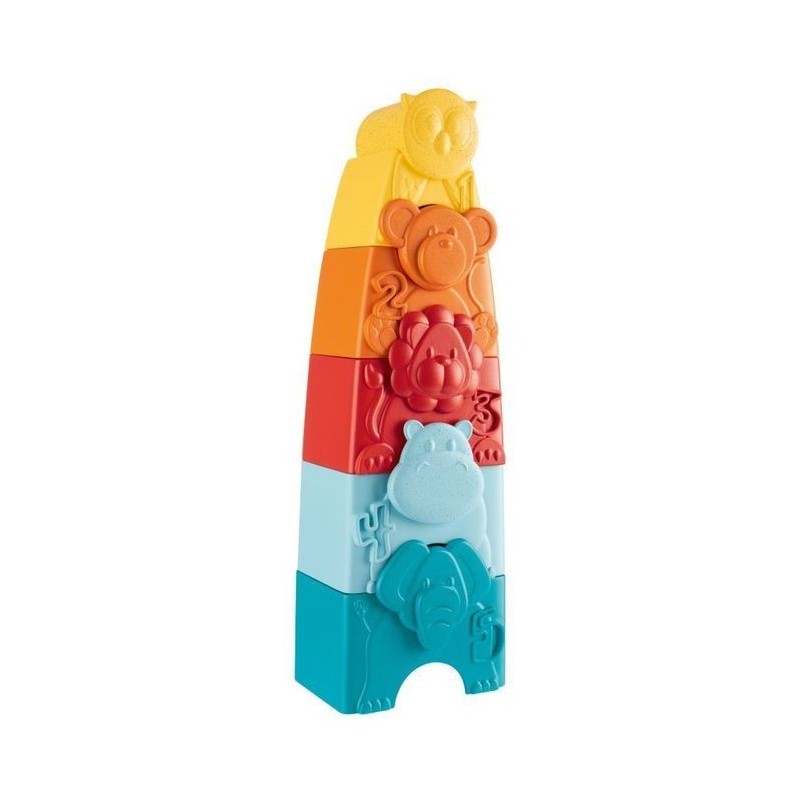 CHICCO 00011570000000 ECO+ Zwierzątka układanka i wieża 2w1