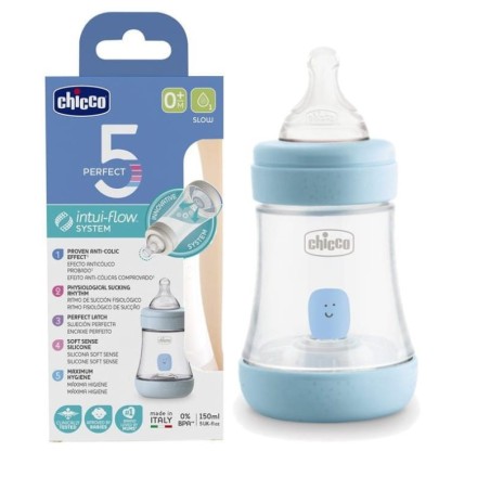 CHICCO 00020211200040 Butelka PERFECT5 150 ml 4m+ boy*