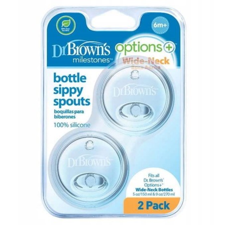 Dr.Browns WR200 Ustnik silikonowy niekapek do butelki szerokiej