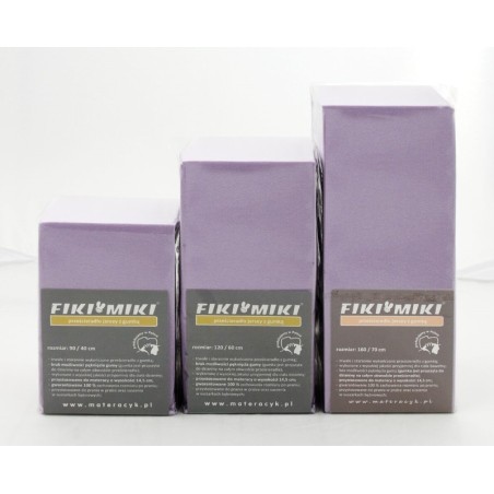 FIKI MIKI Prześcieradło Jersey 140x70 Lawendowe