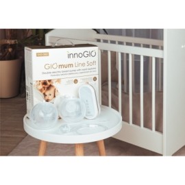 INNOGIO GIO-360 Podwójny laktator elektroniczny z aspiratorem GIOmum Line Soft+GIO-349 woreczki na pokarm GRATIS