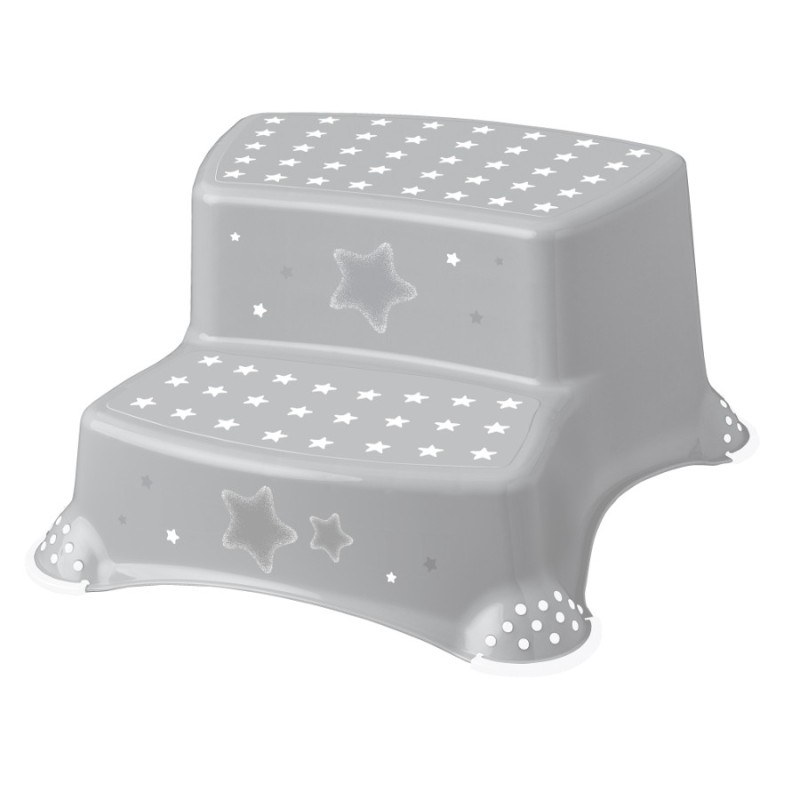 KEEEPER 10031 IGOR STARS Podest dwustopniowy antypoślizgowy kosmiczny szary