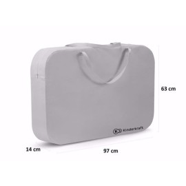 KINDERKRAFT Łóżeczko turystyczne z funkcją kojca SOFI grey