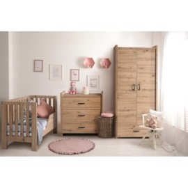 KLUPŚ Łóżeczko AMELIA II dąb 120x60