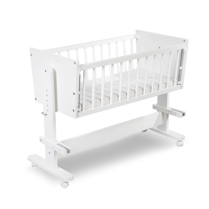 KLUPŚ Łóżeczko dostawne 89x40 ZOYA 5w1 biel