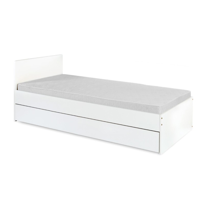 KLUPŚ Łóżko młodzieżowe DALIA biel z szufladą