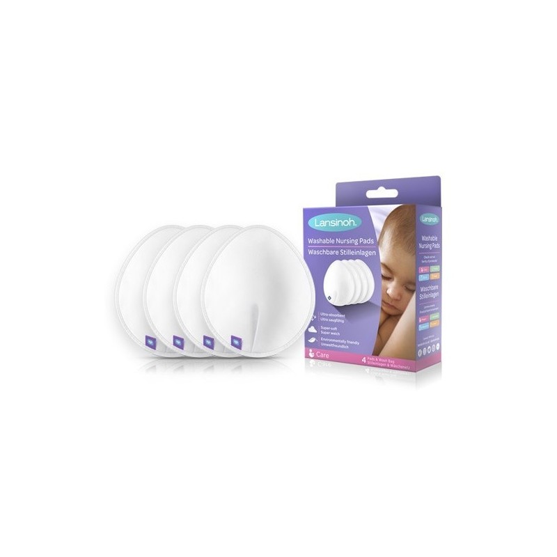 LANSINOH Wkładki laktacyjne wielokrotnego użytku  4 szt.